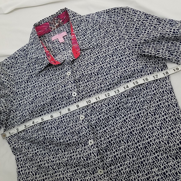 Lilly Pulitzer size 6 Sailing Button Down Blouse - Picture 7 of 8